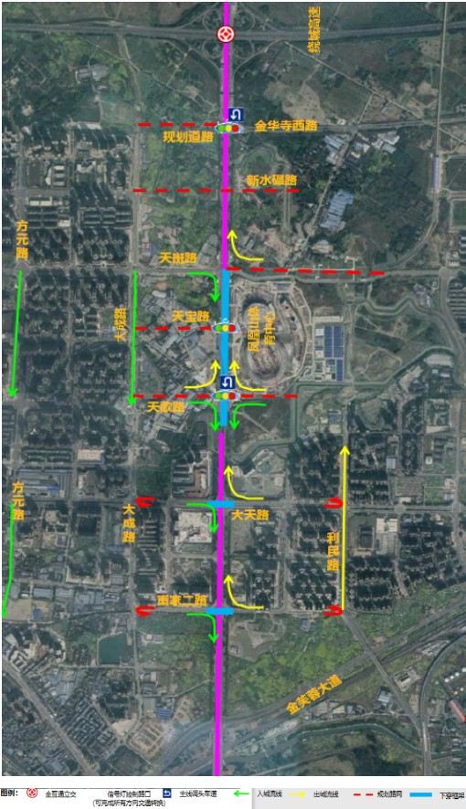 天府大道北延線三環路至新水碾路段交通将有優化調整8.jpg