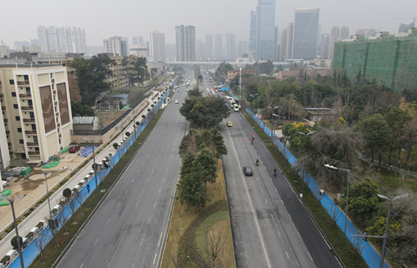 成華大道（中環路至民興路段）道路改造工程基本完工通車